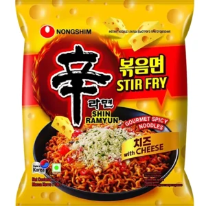 Shin Ramyun Stir Fry Spicy Cheese - 136g - Nongshim