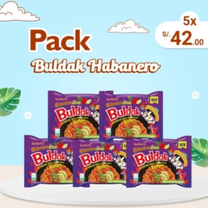 Pack x5 Buldak Habanero - Samyang