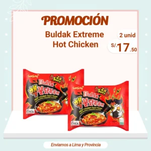 Promoción x2 Buldak Extreme Hot